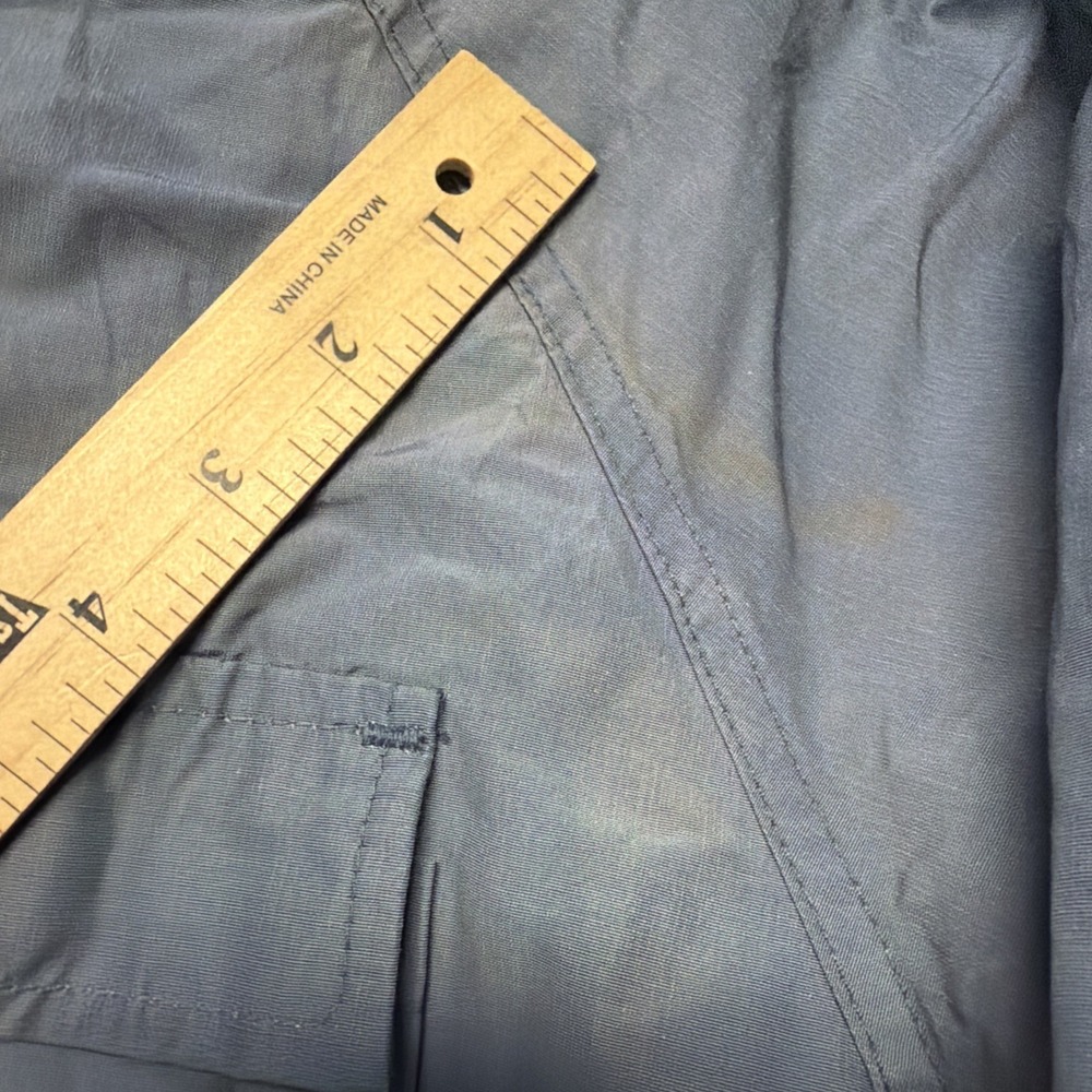 VTG 60s Woolrich Mountain Parka Mens L Blue Wool Lined Chore Barn Coat USA - Picture 3 of 11